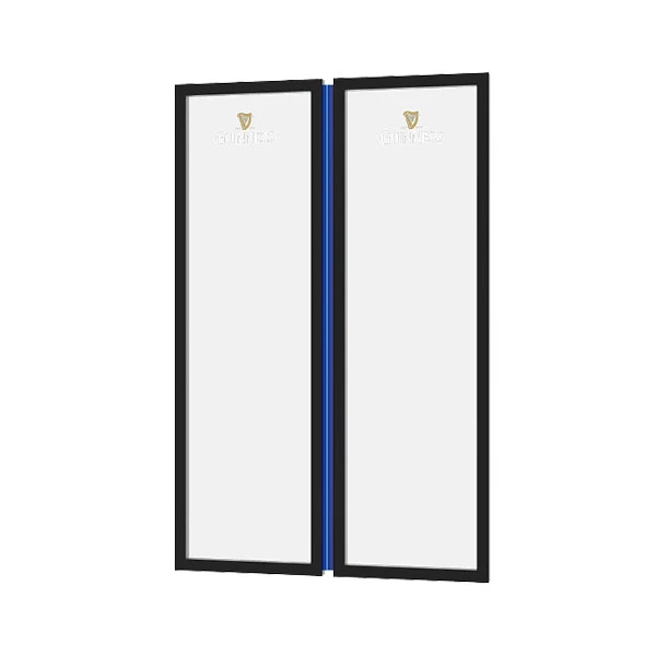定制 LOGO 玻璃门 (带自动侧灯)
